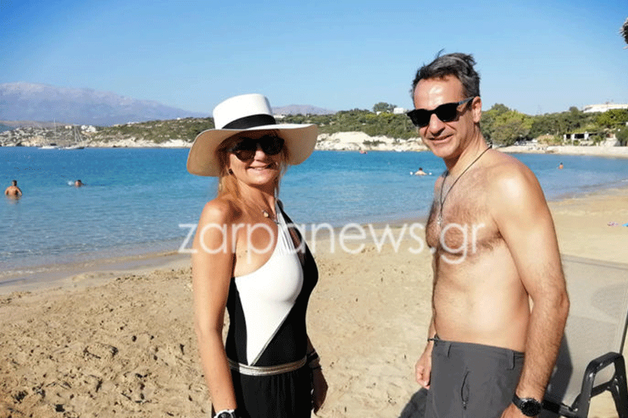 Στα Χανιά για διακοπές ο Κυριάκος Μητσοτάκης και η Μαρέβα Γκραμπόφσκι