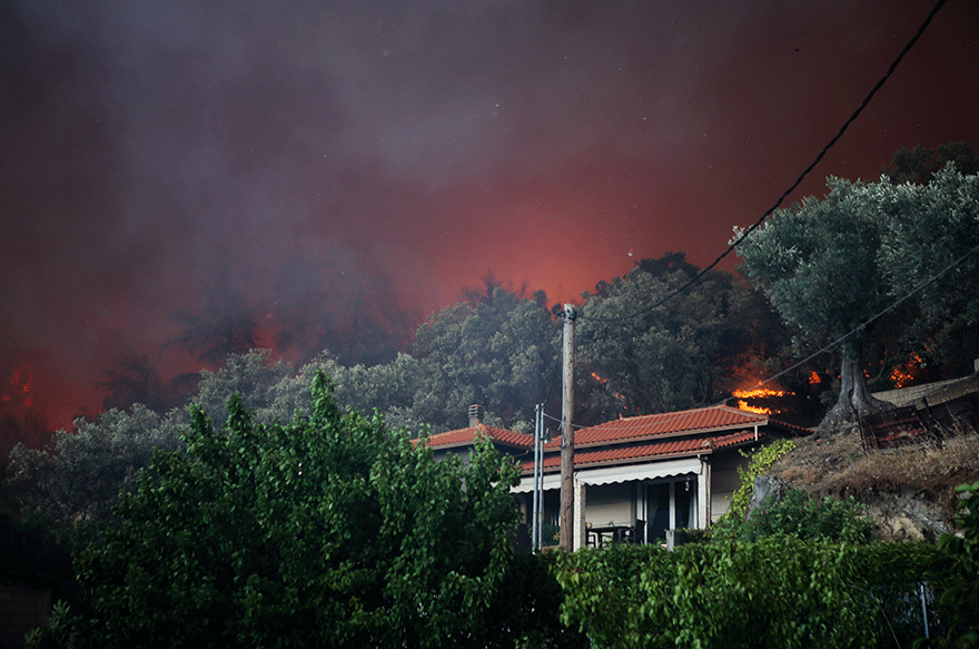 Πυρκαγιά στην Εύβοια