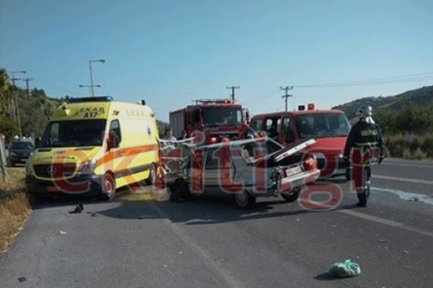 Σοβαρό τροχαίο στην Κρήτη με δύο τραυματίες