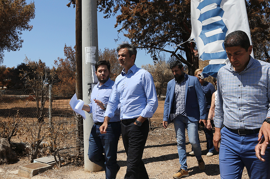 Επίσκεψη Κυριάκου Μητσοτάκη στο Μάτι