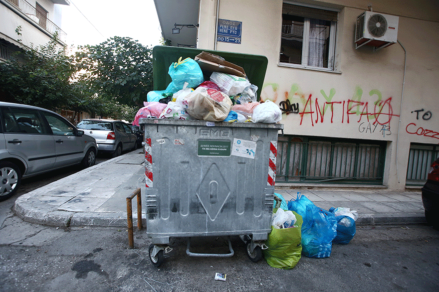 Σκουπίδια στην Αθήνα
