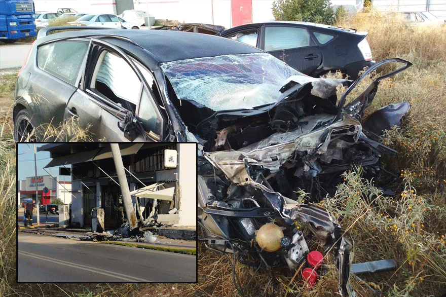 Τραγωδία στο Άργος με δύο νεκρούς, όταν αυτοκίνητο προσέκρουσε σε περιπολικό και στη συνέχεια «καρφώθηκε» σε κολόνα της ΔΕΗ