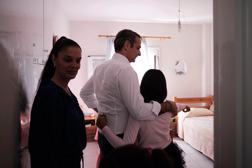 Στο Παιδικό Χωριό SOS ο Κυριάκος Μητσοτάκης