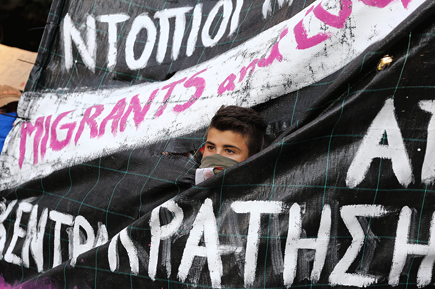 Θεσσαλονίκη: Πορεία υπέρ των μεταναστών