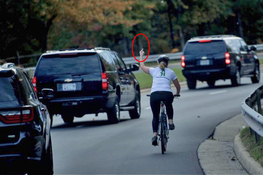 Το 2017 η Τζούλι Μπρίσκμαν είχε δείξει το μεσαίο δάκτυλο στον Ντόναλντ Τραμπ