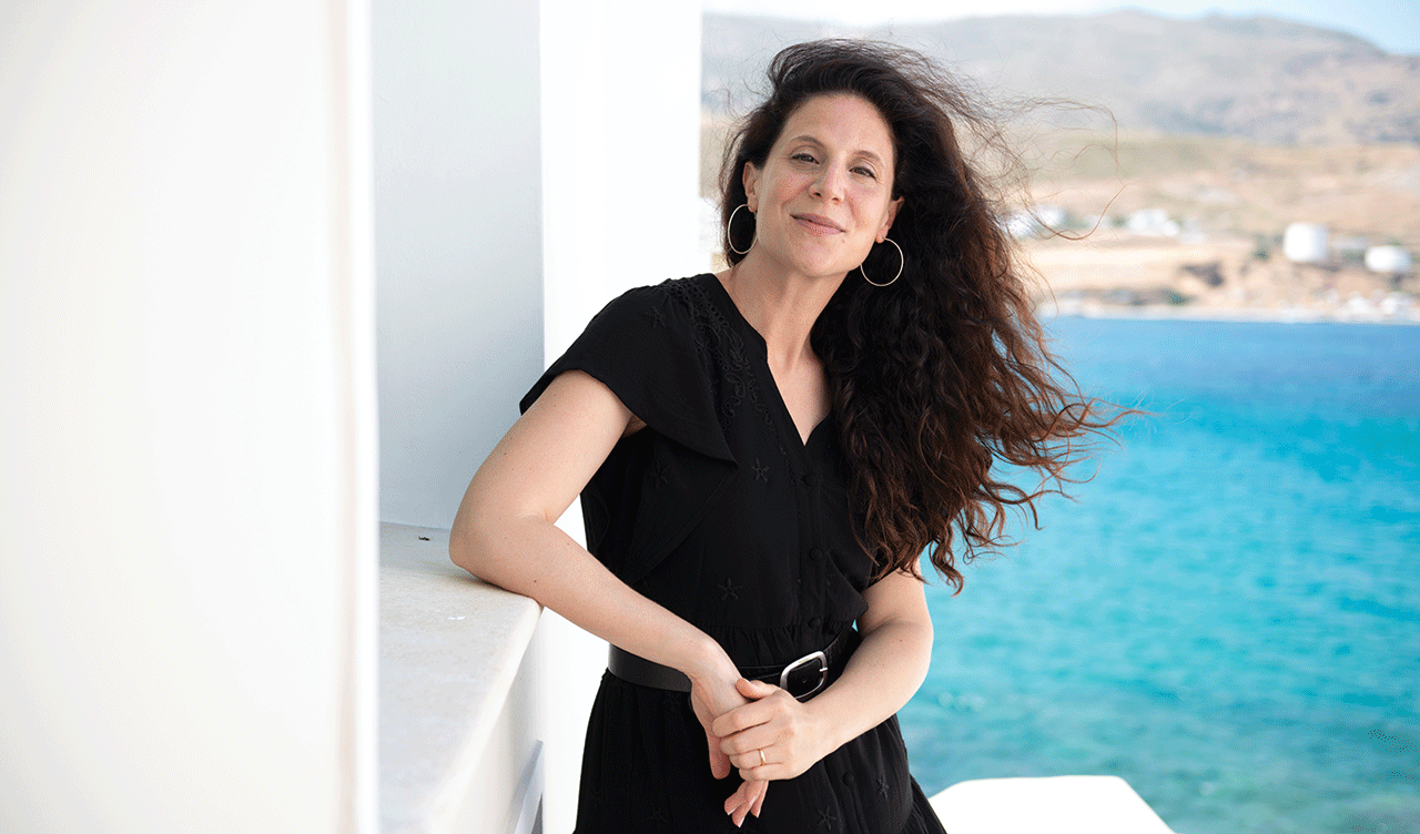 Η Μαρία Κουτσομάλλη στην Άνδρο