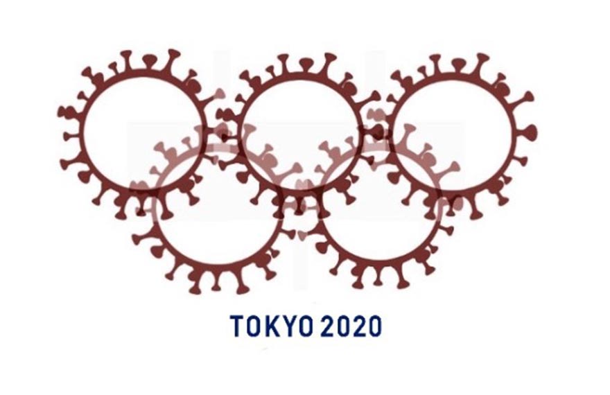 Η γελοιογραφία του ΚΥΡ για τους Ολυμπιακούς Αγώνες στο Τόκιο και τα κρούσματα Κορωνοϊού 
