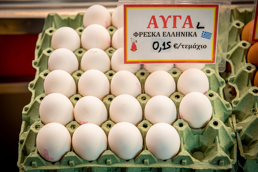 Λαϊκή αγορά Καλλιθέας - Αυγά