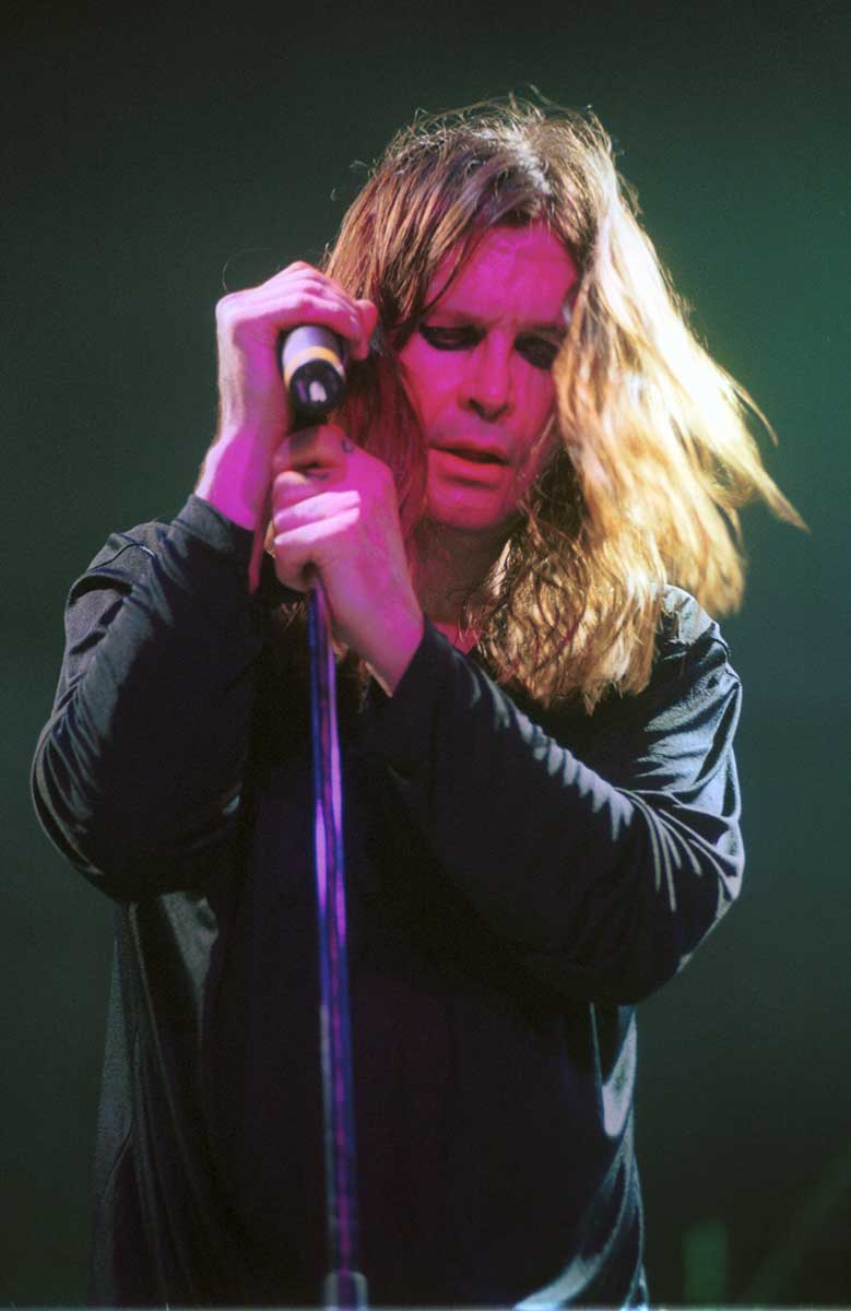 Ο Ozzy Osbourne στη συναυλία επανένωσης των Black Sabbath στο Μπέρμιγχαμ