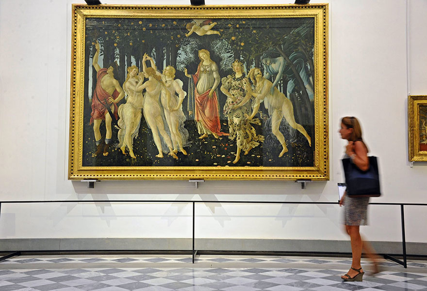 H «Άνοιξη», το αριστούργημα του Σάντρο Μποτιτσέλι στο μουσείο «Ουφίτσι» στη Φλωρεντία