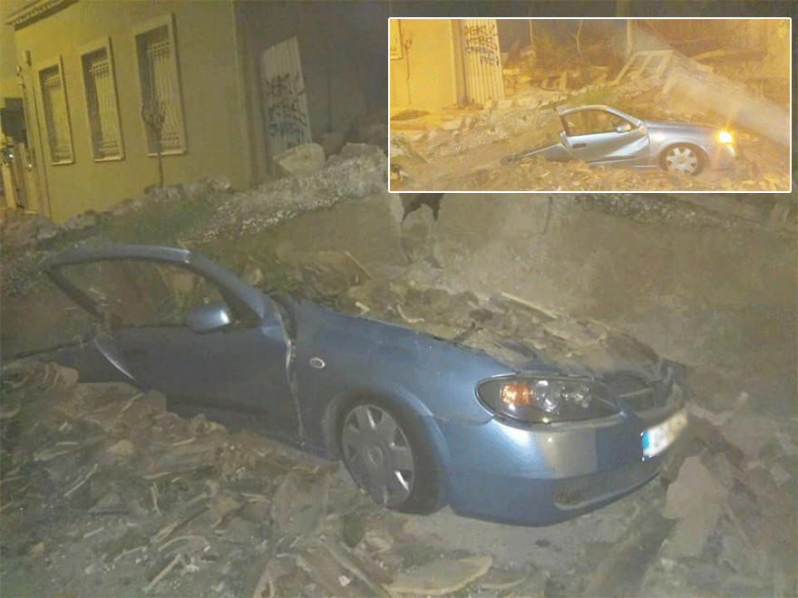 Κατάρρευση κτιρίου στο Γκάζι