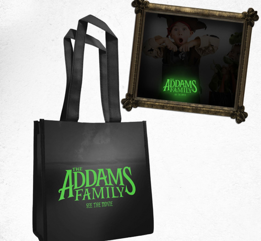Addams Family, Glow in the dark TT bag