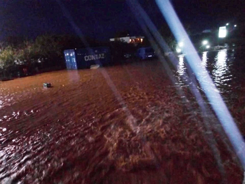 Πλημμύρες στα Χανιά λόγω βροχόπτωσης