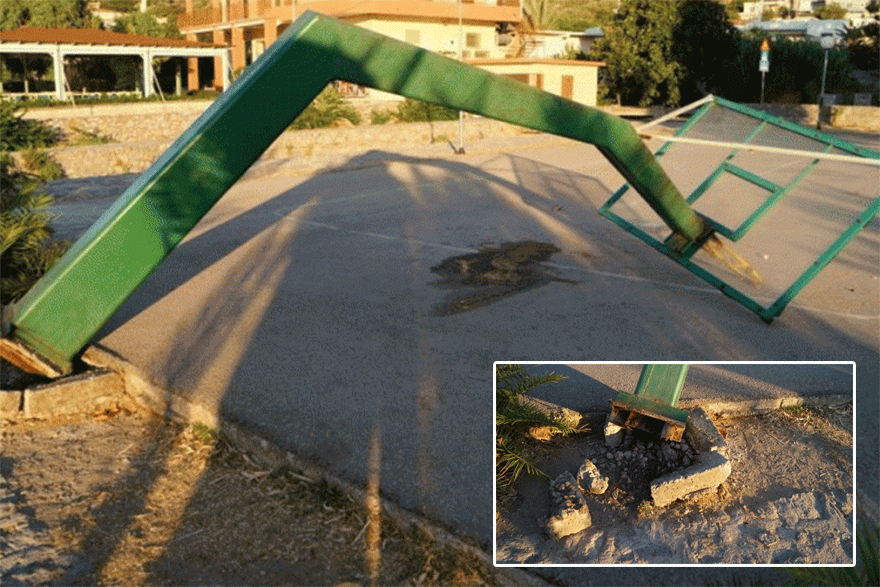 Μπασκέτα ξεκόλλησε από τη βάση της και σκότωσε 19χρονο στη Χίο