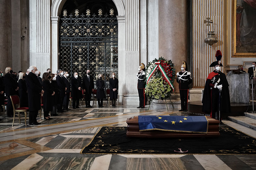 Στη Ρώμη η κηδεία του προέδρου του Ευρωκοινοβουλίου Νταβίντ Σασόλι