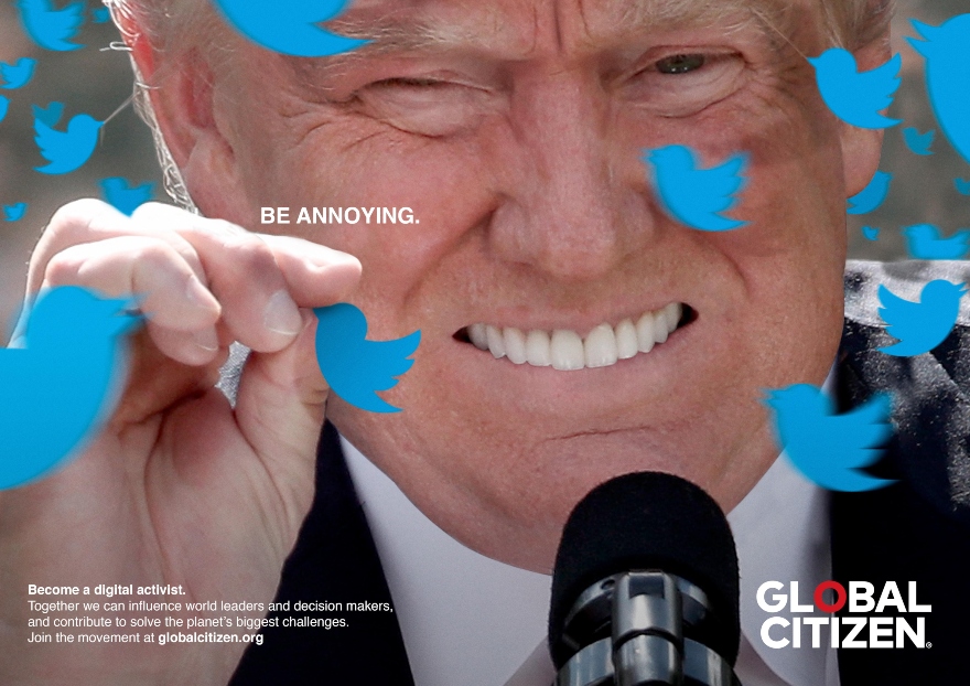 Ο Ντόναλντ Τραμπ στη διαφήμιση - Global Citizen