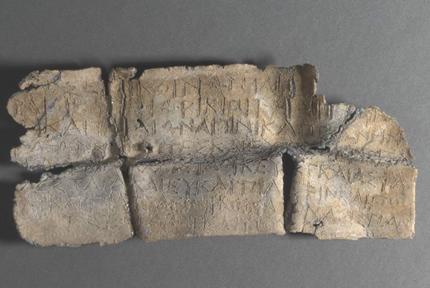 Μολύβδινο ενεπίγραφο πινάκιο, 350-300 π.Χ.(ΑΜΙ 8993)
