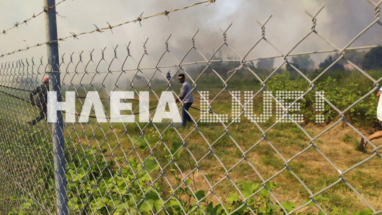 Πυρκαγιά σε χαμηλή βλάστηση στην κωμόπολη Βάρδα