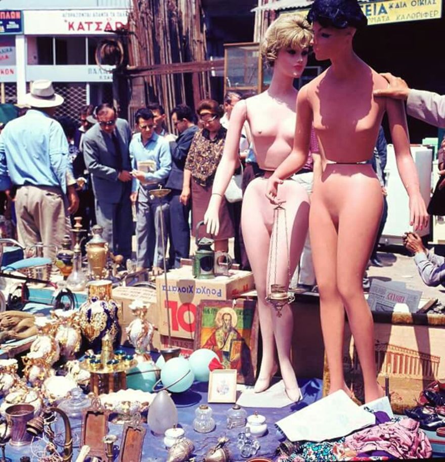 Κυριακάτικο Παζάρι στην Πλατεία Αβησσυνίας, 1960