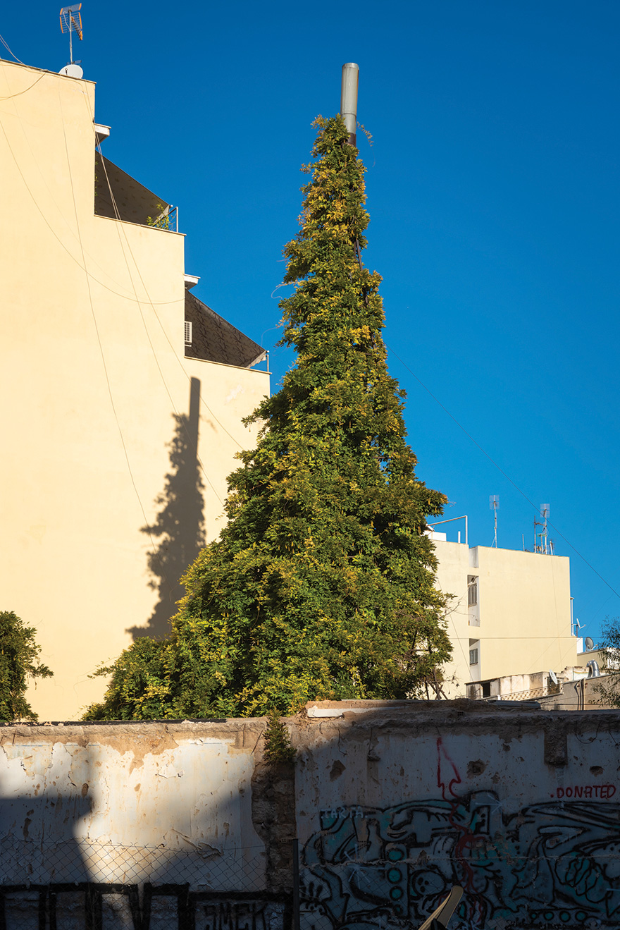 Καμινάδα σουβλακερί - χριστουγενιάτικο δέντρο