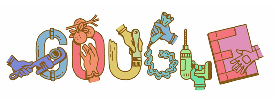 Το Doodle της Google για τους αγώνες των εργατών