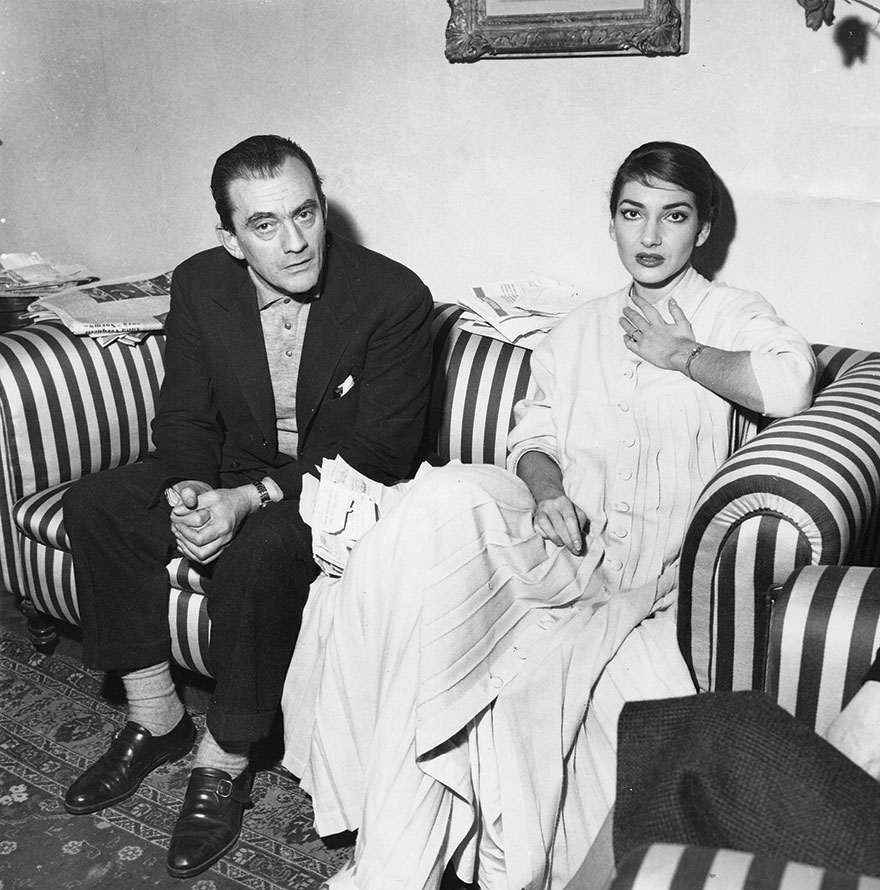 Η Μαρία Κάλλας και ο Λουκίνο Βισκόντι στο ξενοδοχείο Quirinale της Ρώμης