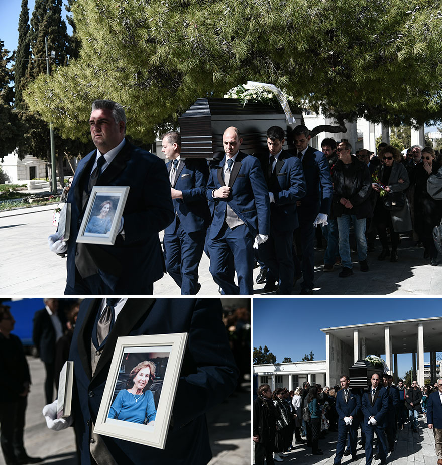 Κηδεία Άλκης Ζέη στο Α' Νεκροταφείο Αθηνών - Πλήθος κόσμου ακολούθησε το φέρετρο