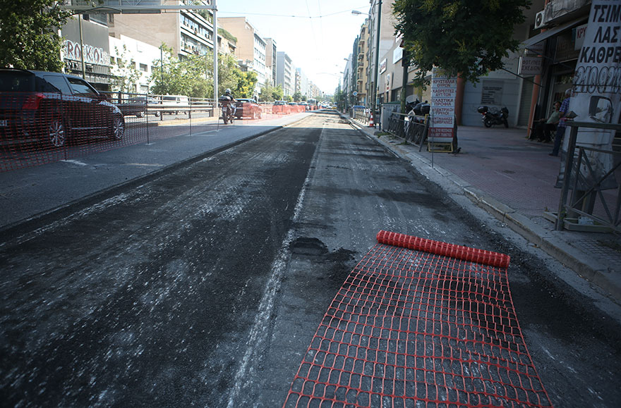 Τα έργα στη λεωφόρο Συγγρού γίνονται σε τμήματα του δρόμου όπου παρατηρήθηκε καθίζηση