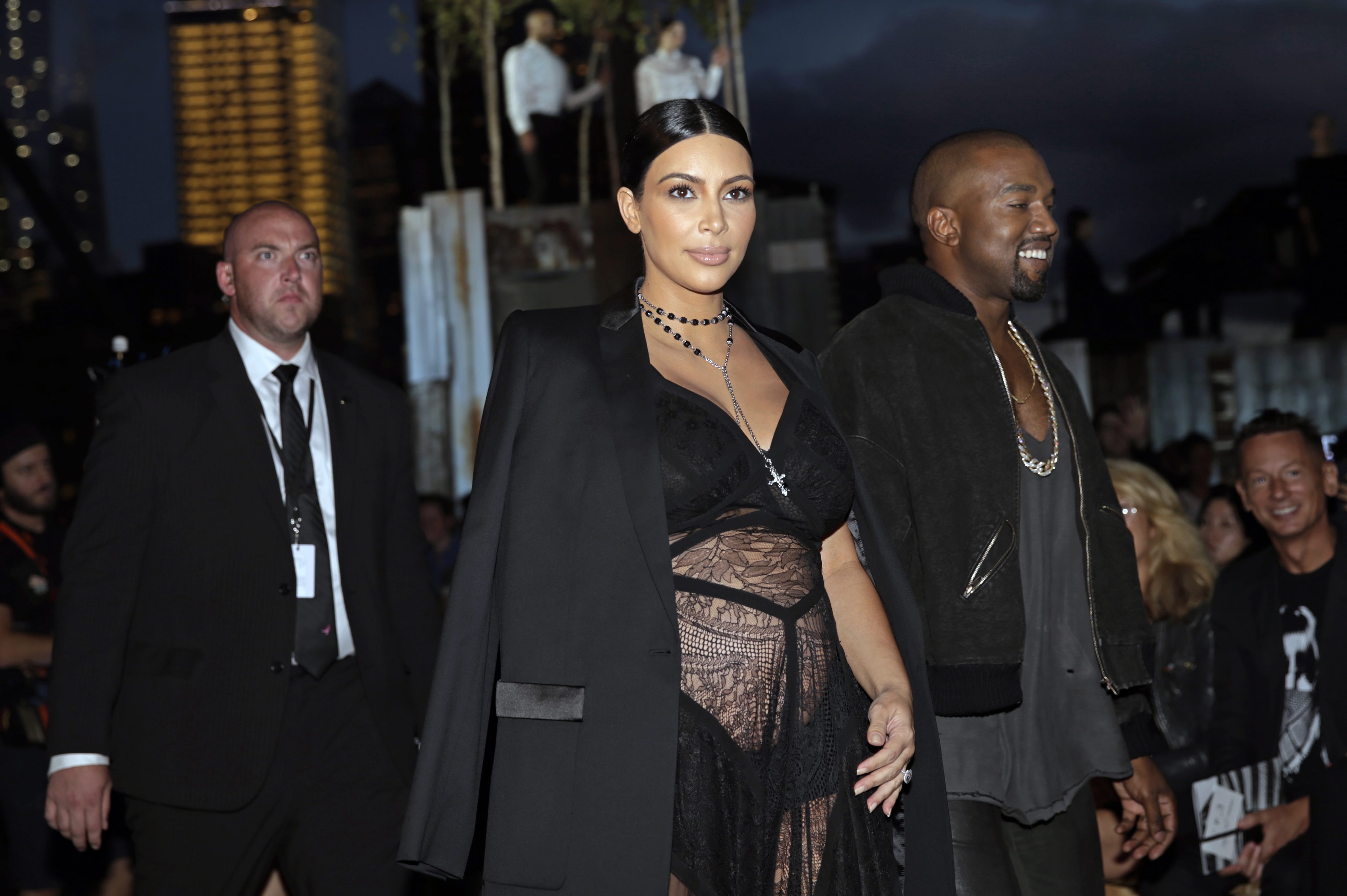 Kim Kardashian και Kanye West στην Εβδομάδα Μόδας της Νέας Υόρκης, Σεπτέμβριος 2015