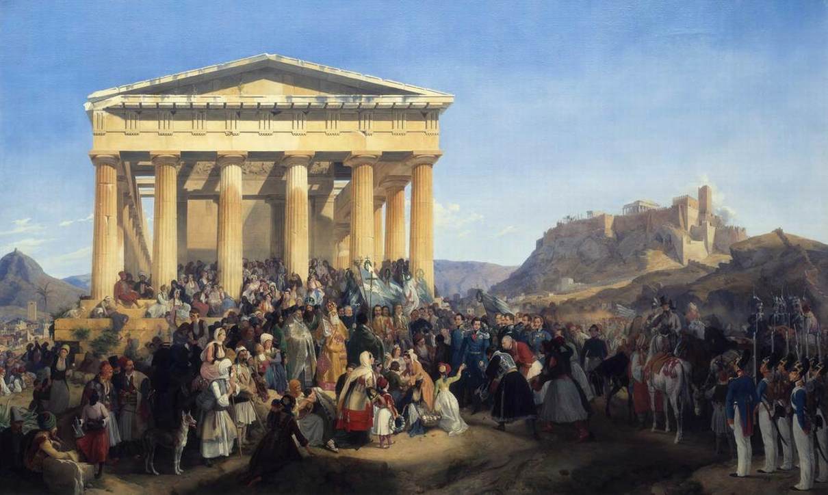 «Η είσοδος του βασιλιά Όθωνα της Ελλάδος στην Αθήνα», πίνακας του Πέτερ φον Ες