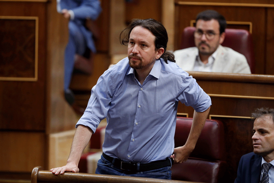 Ο επικεφαλής του κόμματος Podemos, Πάμπλο Ιγκλέσιας