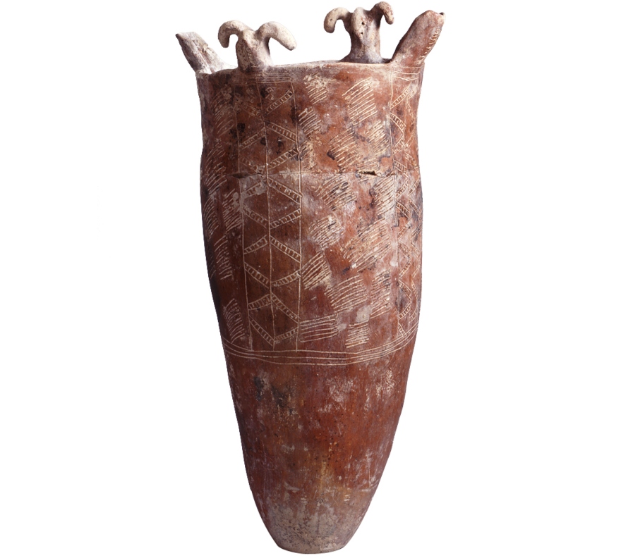 Πήλινο καλαθόσχημο αγγείο από το Μουσείο Κυκλαδικής Τέχνης