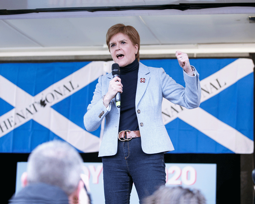 Νίκολα Στέρτζον, η επικεφαλής της κυβέρνησης της Σκωτίας