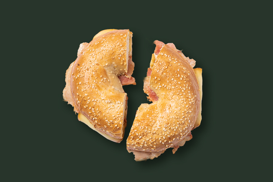 Smoked Bacon Scamorza Bagel