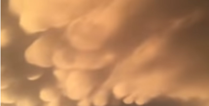 Λάρισα: Τα παράξενα σύννεφα που κάλυψαν τον ουρανό