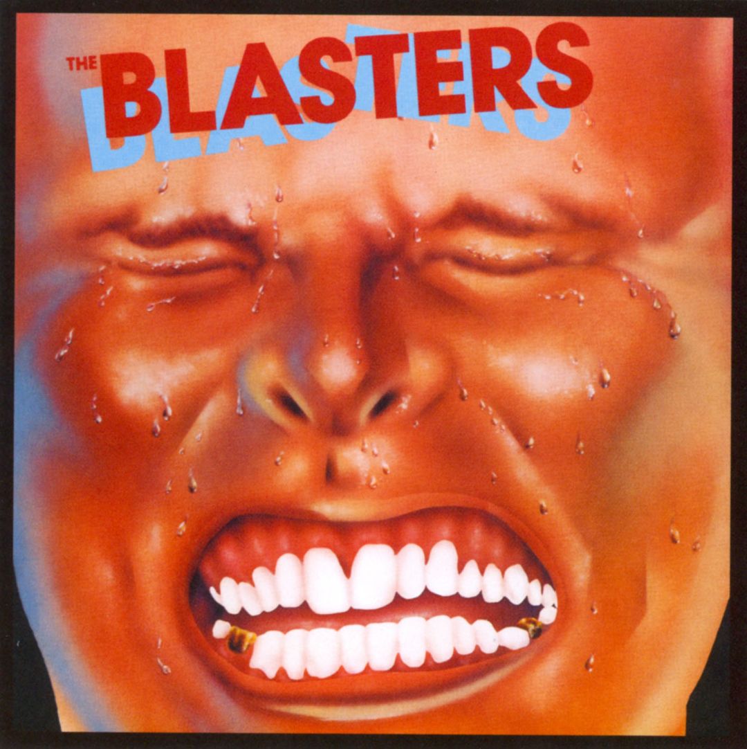 Εξώφυλλο του άλμπουμ The Blasters που απεικονίζει οργισμένο άνθρωπο που ουρλιάζει