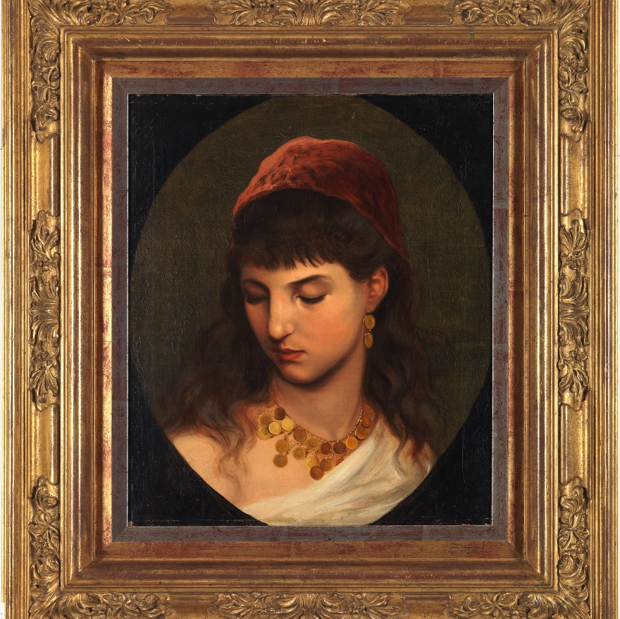 Θεόδωρος Βρυζάκης, "Νεαρή Ελληνίδα" (π. 1865), Συλλογή Κρασάκη