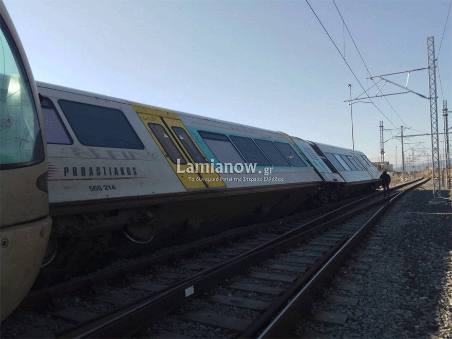 Εκτροχιασμός τρένου στο Λιανοκλάδι