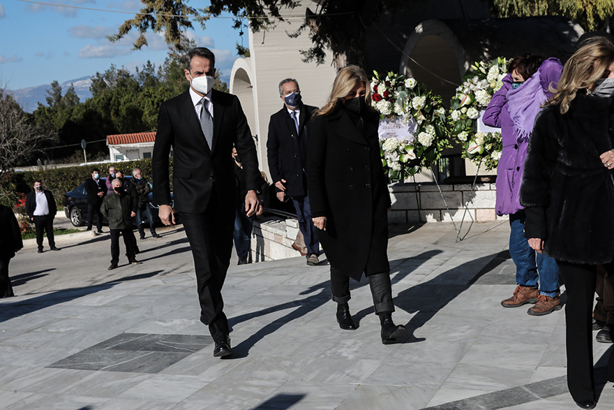 Ο πρωθυπουργός Κυριάκος Μητσοτάκης και η σύζυγός του Μαρέβα Μητσοτάκη 